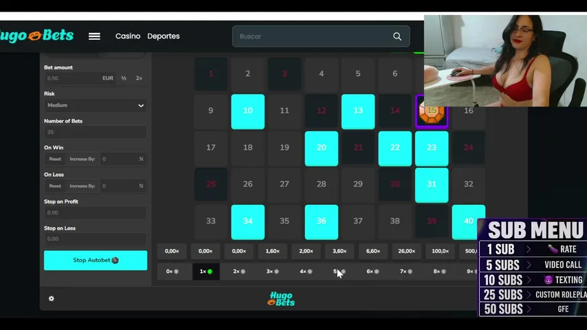 astridcollins playing Slots & Casino - Live Casino Stream
