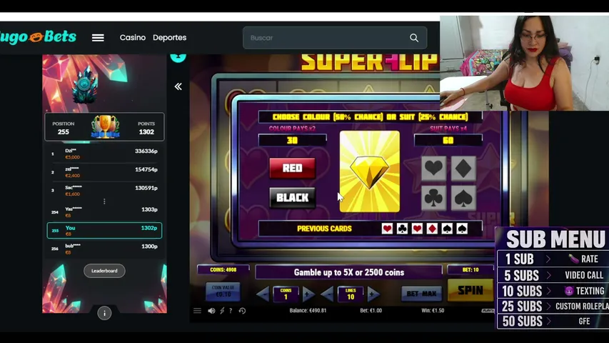 astridcollins playing Slots & Casino - Live Casino Stream