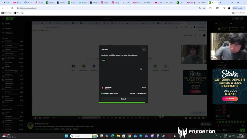200k raffle how to join !raffle+  
360k monthly leaderboards 
!Leaderboards !cashin !raffle