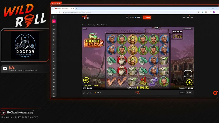wildroll playing Slots & Casino - Live Casino Stream