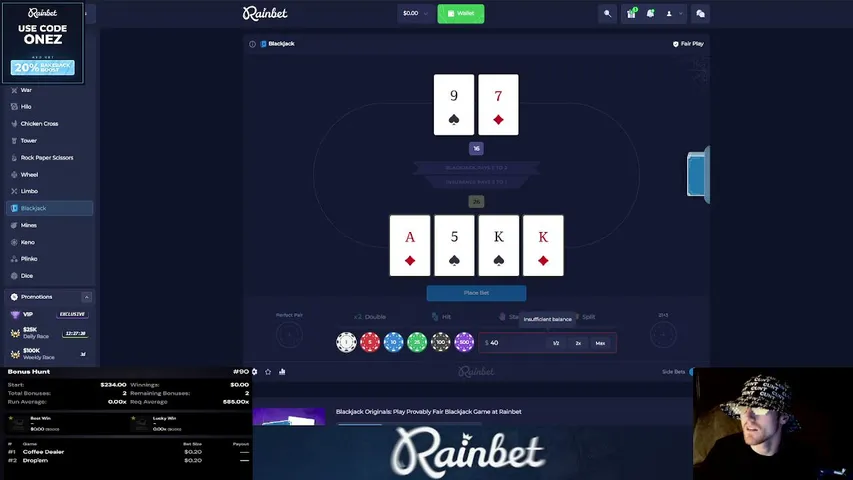 oneawaygambling playing Slots & Casino - Live Casino Stream