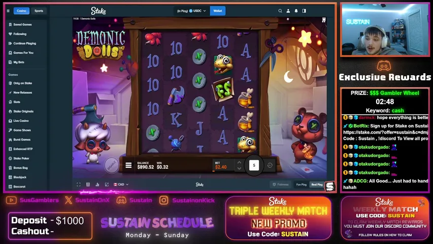 sustain playing Slots & Casino - Live Casino Stream