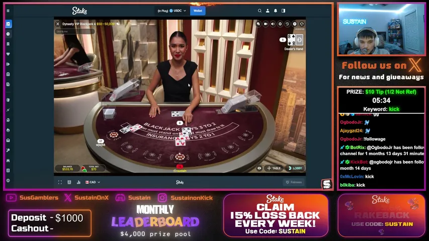 sustain playing Slots & Casino - Live Casino Stream