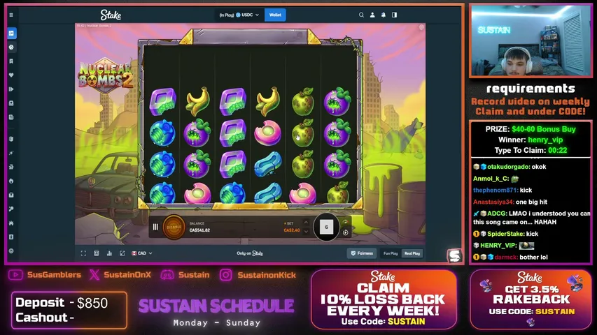 sustain playing Slots & Casino - Live Casino Stream