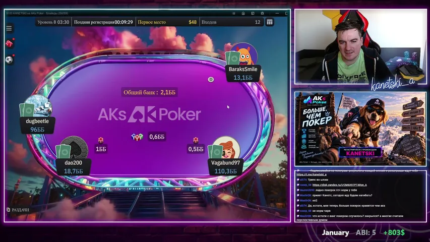 kanetski-a playing Poker - Live Casino Stream