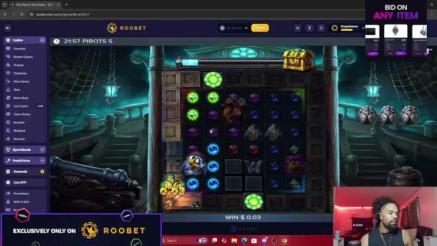 king_violence playing Slots & Casino - Live Casino Stream
