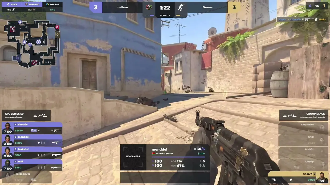 [EN] Drama vs mellren | European Pro League - Series 9 | Elimination Match | by @MagiskaAbbas