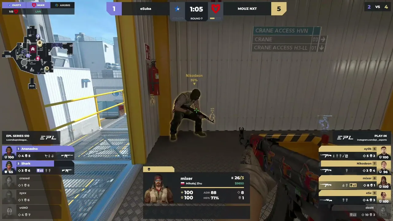 [EN]  MOUZ NXT vs eSuba | European Pro League - Series 10 | Opening Match | by @abbasmeme