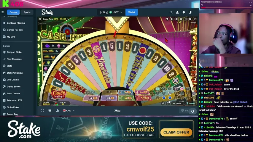 charming_wolf playing Slots & Casino - Live Casino Stream