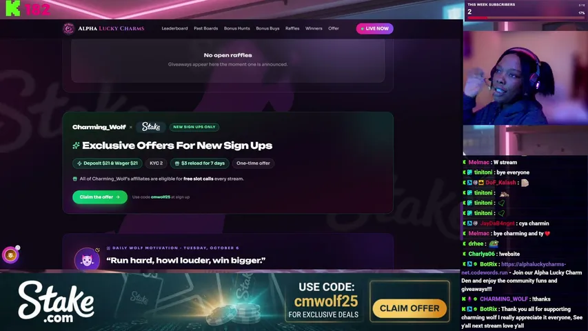 charming_wolf playing Slots & Casino - Live Casino Stream