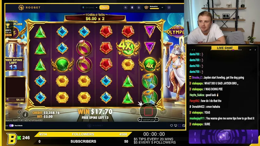 blokes playing Slots & Casino - Live Casino Stream