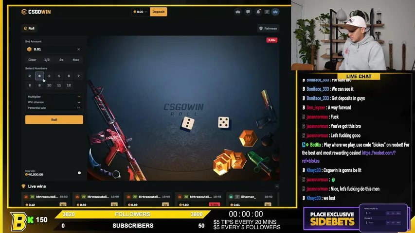 DEGEN GAMBLING STREAM $3k ROOBET $1.5k PACKDRAW!!!!