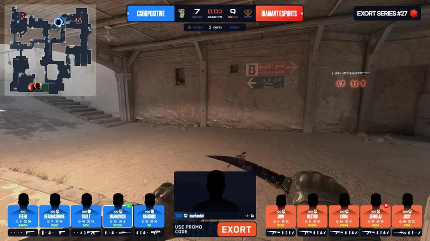 CSGOPOSITIVE vs Diamant Esports  🏆  Exort Series 27  🎁  !maps  !stake
