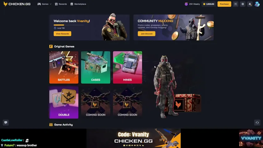 vvanity playing Slots & Casino - Live Casino Stream