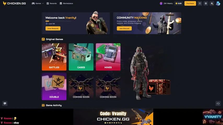 vvanity playing Slots & Casino - Live Casino Stream