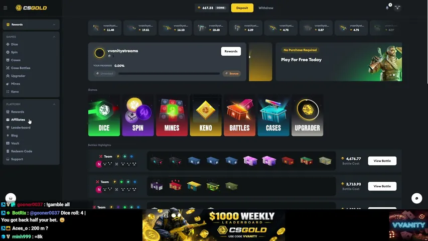 vvanity playing Slots & Casino - Live Casino Stream