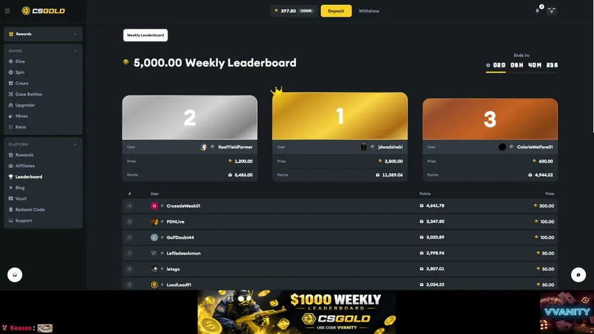 vvanity playing Slots & Casino - Live Casino Stream