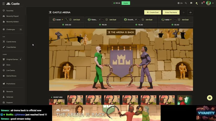 vvanity playing Slots & Casino - Live Casino Stream