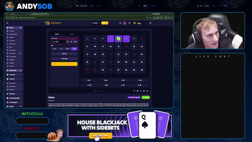 AndySOB playing Slots & Casino - Live Casino Stream