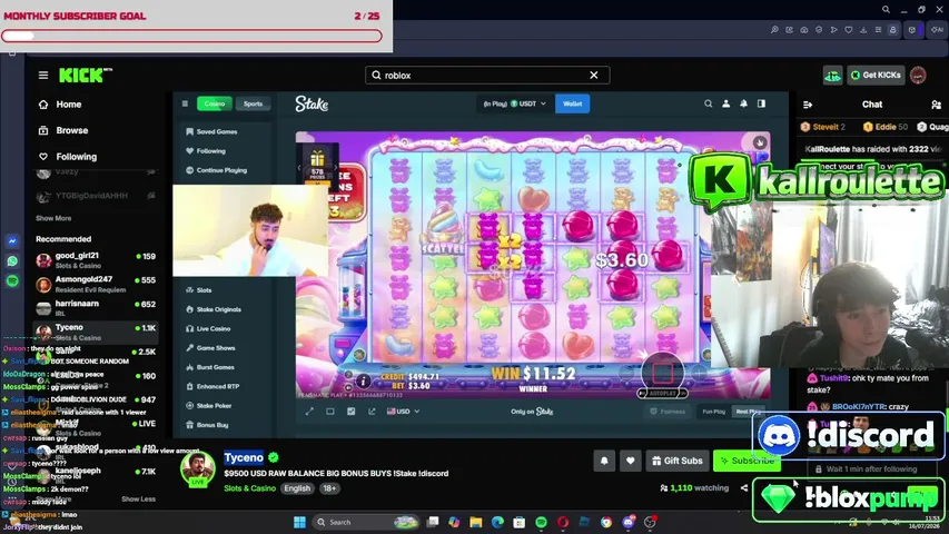 KallRoulette playing Slots & Casino - Live Casino Stream