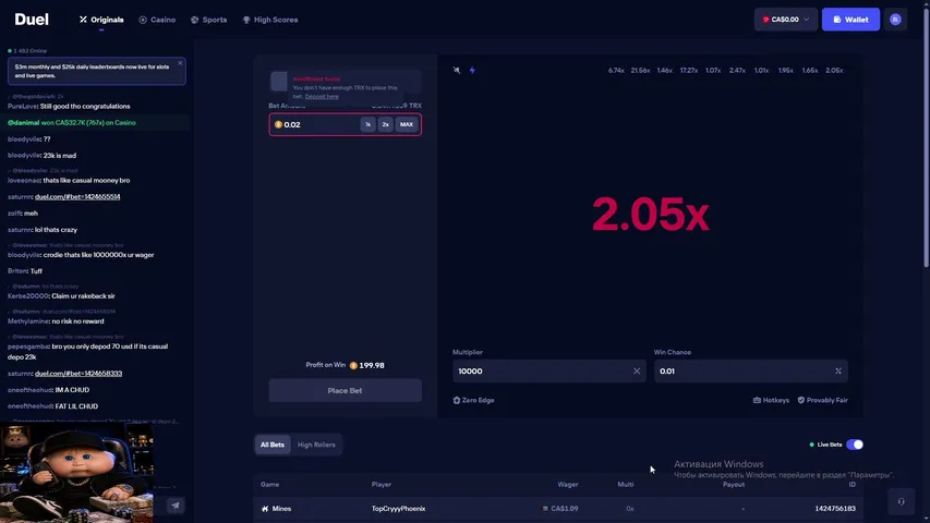 blackchan999 playing Slots & Casino - Live Casino Stream