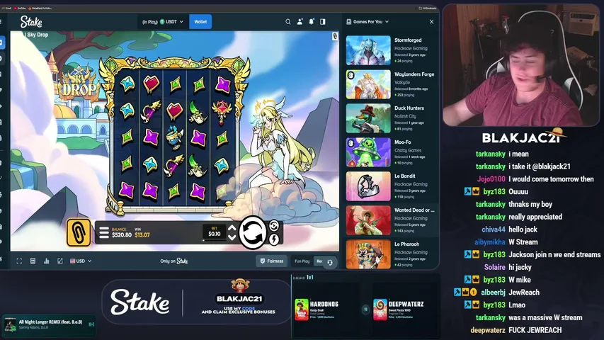 blakjac21 playing Slots & Casino - Live Casino Stream