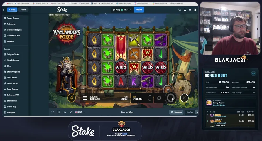 blakjac21 playing Slots & Casino - Live Casino Stream