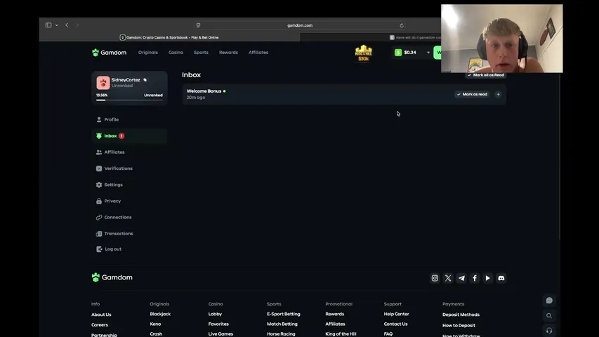 sidneycrtz playing Slots & Casino - Live Casino Stream