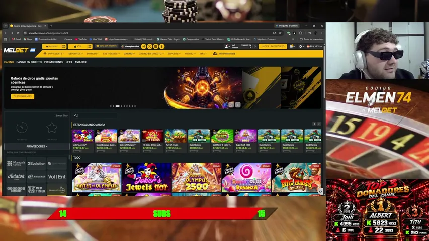 elmen74 playing Slots & Casino - Live Casino Stream