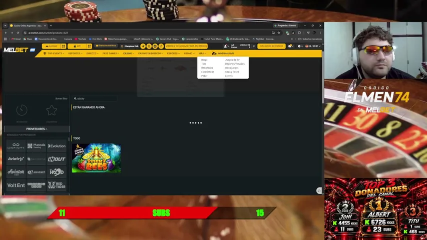 elmen74 playing Slots & Casino - Live Casino Stream