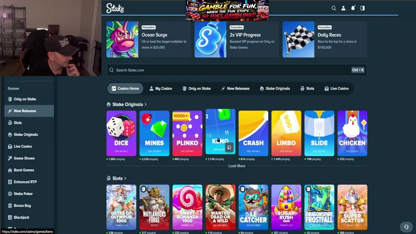 downundergambles playing Slots & Casino - Live Casino Stream