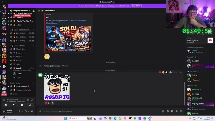 🦆EXTENSIBLE DIA 3🔥🤔 #momo #hmomoh #ml #mlbb #gaming #peru