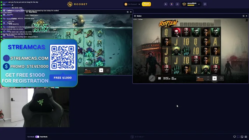 stevewgnilldoit playing Slots & Casino - Live Casino Stream