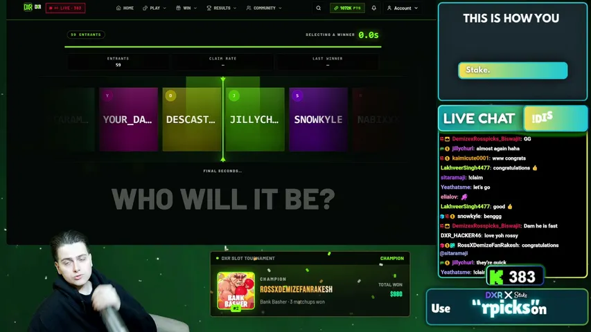 demizexrosspicks playing Slots & Casino - Live Casino Stream