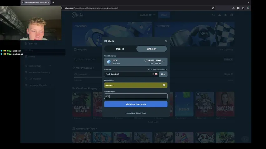 chinnzz playing Slots & Casino - Live Casino Stream