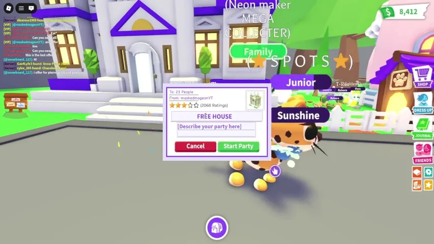 adopt me giveaway live