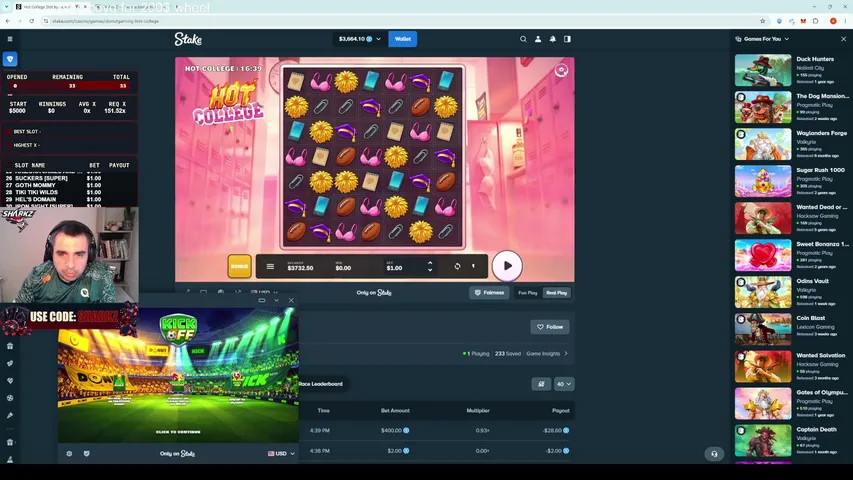 sharkz playing Slots & Casino - Live Casino Stream