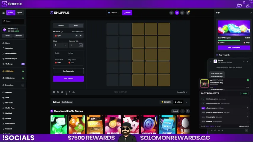 solomon playing Slots & Casino - Live Casino Stream