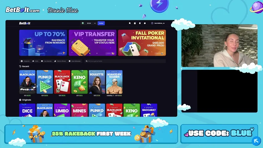 bonniebluekick playing Slots & Casino - Live Casino Stream