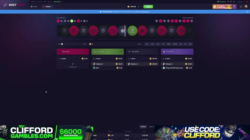 cliffordgambles playing Slots & Casino - Live Casino Stream