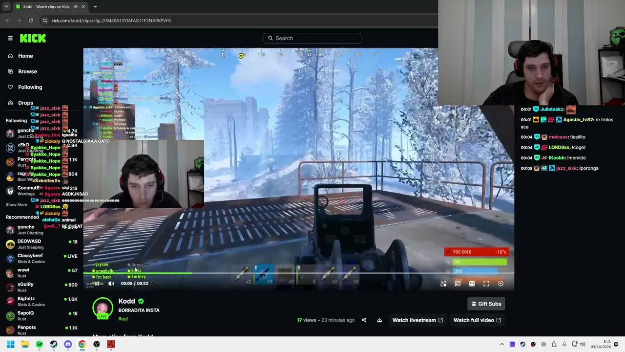 Kodd — WIPE FORZADO DIA 2 😈 EL MEJOR STREAMER DEL MUNDO 😈 TU GORDA FAVORITA 😈 DEL 1 AL 10 QUE TAN FACHA SOY?