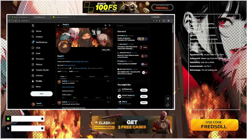 itzfredox playing Slots & Casino - Live Casino Stream