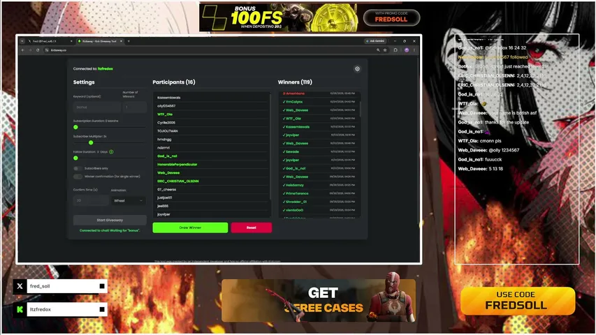 itzfredox playing Slots & Casino - Live Casino Stream