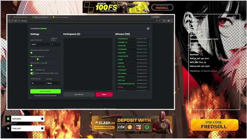 itzfredox playing Slots & Casino - Live Casino Stream