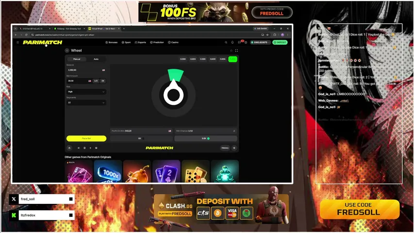 itzfredox playing Slots & Casino - Live Casino Stream