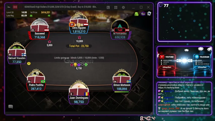 250 Mystery Millions - 1M Top Bounty WSOP Online 55-1500