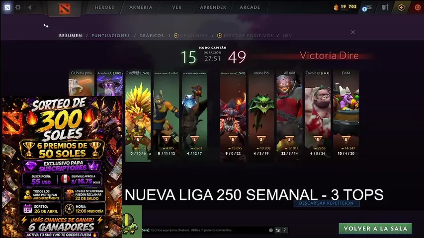 💥 Salas competitivas de Dota 2 🟢 Lobby público con enfoque competitivo