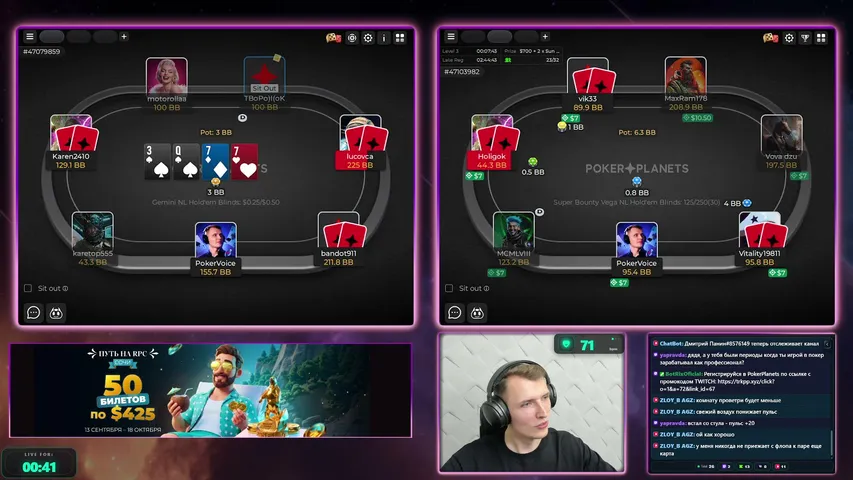 pokerplanets playing Monopoly Poker - Live Casino Stream