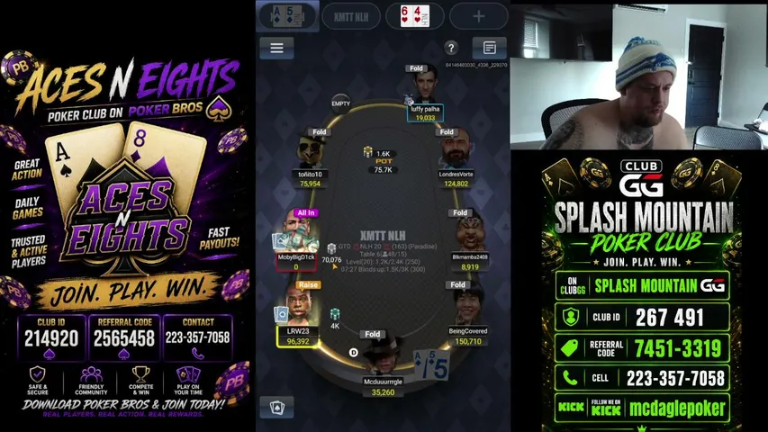 mcdaglepoker playing Poker - Live Casino Stream