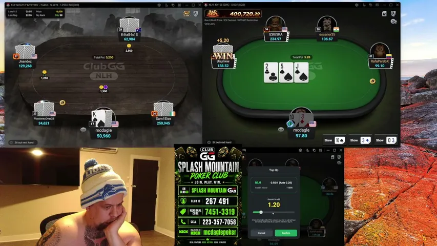 mcdaglepoker playing Poker - Live Casino Stream